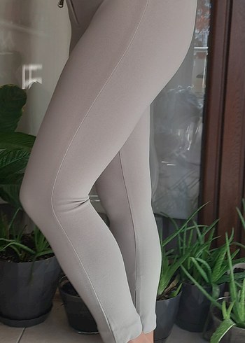 TWEST Düğmeli Bej Kadın Kumaş Pantolon Bej renk - Görsel 8