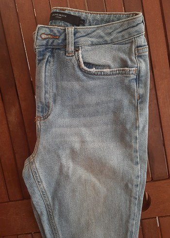 Vero Moda Mavi Denim Midi Jean Kadın Beden 27/32 - Görsel 3