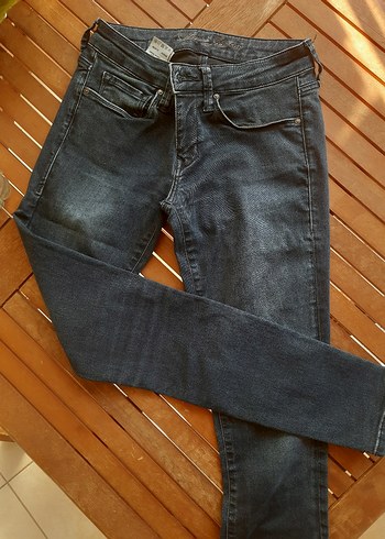 MAVİ Düğmeli Koyu mavii Denim Kadın Pantolon - Görsel 3