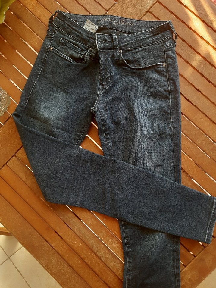 MAVİ Düğmeli Koyu mavii Denim Kadın Pantolon - Görsel 3