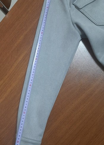 Pierre Cardin Gri Süet Erkek Gömlek S-48 - Görsel 10