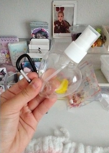 Şeffaf Kalp Şeklinde Seyahat Sprey Şişesi - Görsel 5