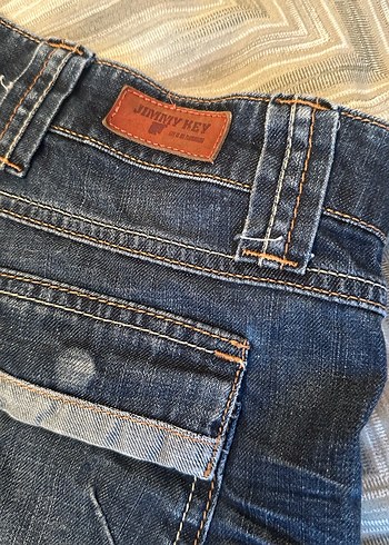 JİMMY KEY Kadın Mavi Kot Mini Şort - Görsel 3