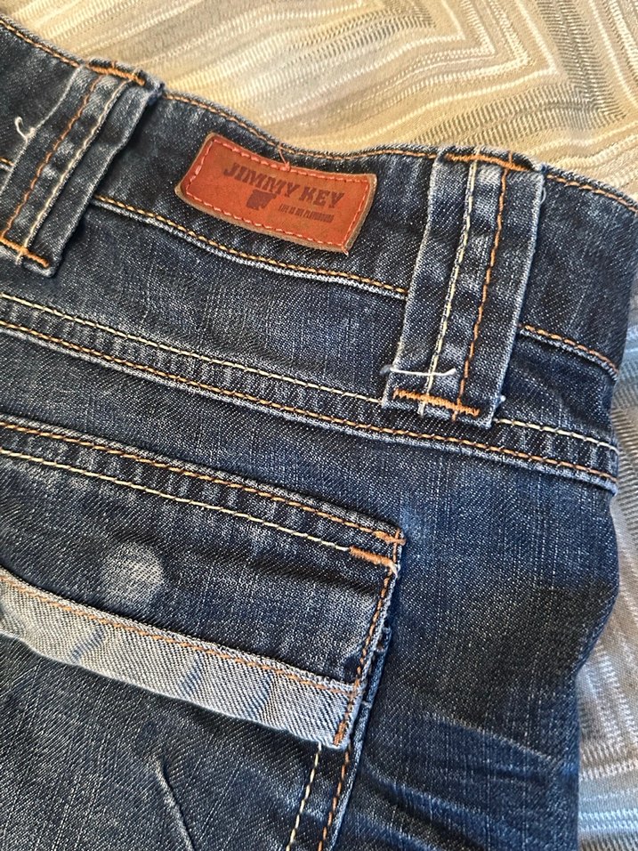 JİMMY KEY Kadın Mavi Kot Mini Şort - Görsel 3