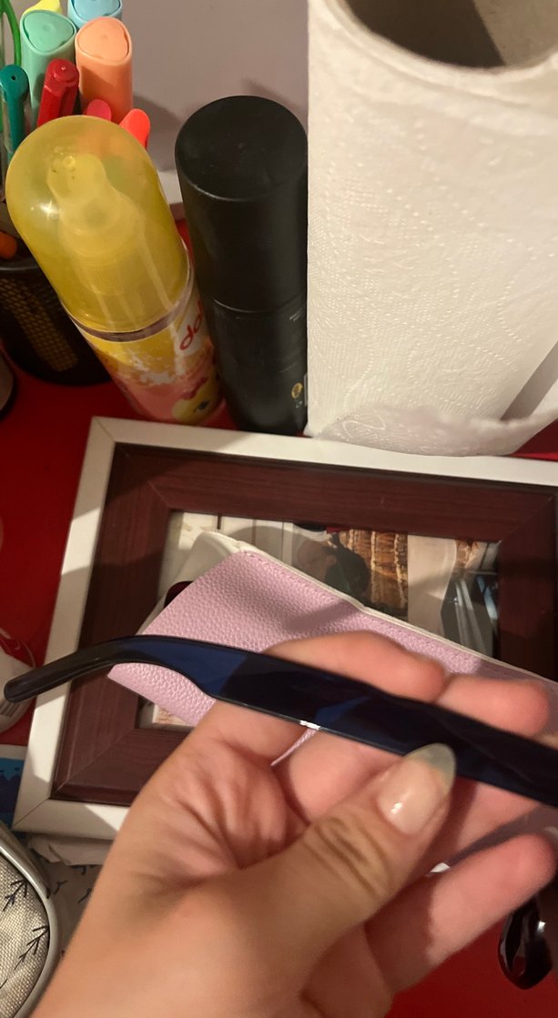 Parlak Lacivert Kadın Güneş Gözlüğü - Görsel 3