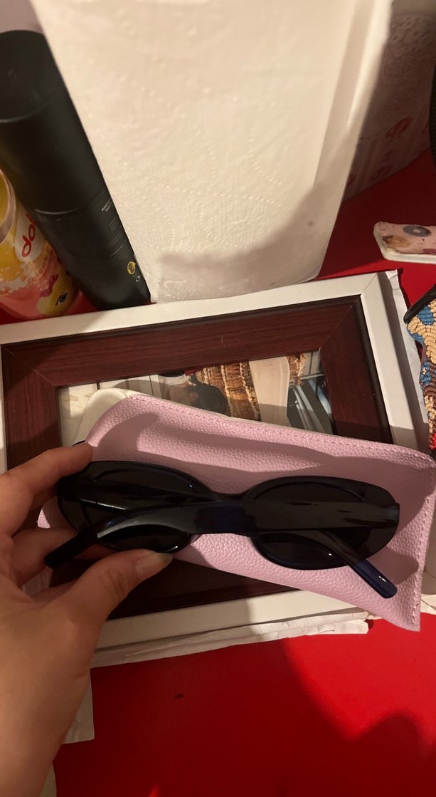 Parlak Lacivert Kadın Güneş Gözlüğü - Görsel 2