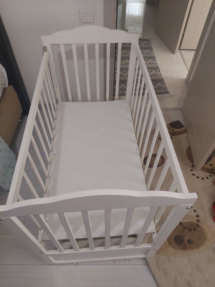 anne yanı sallanan cibinlikli beşik - Görsel 2