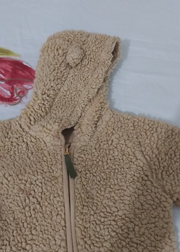 Kürklü Kapüşonlu Bebek kış Tulumu - Görsel 2