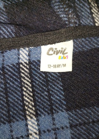 Kapüşonlu Erkek Çocuk Uzun Kollu Düğmeli Gömlek - Görsel 2