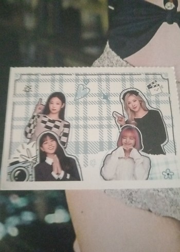 black pink foto kart - Görsel 2