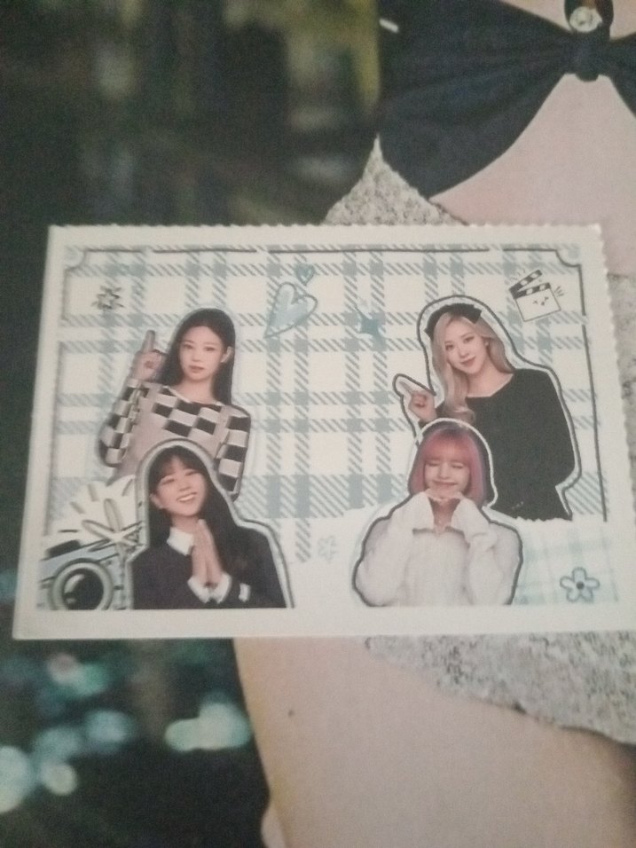 black pink foto kart - Görsel 2