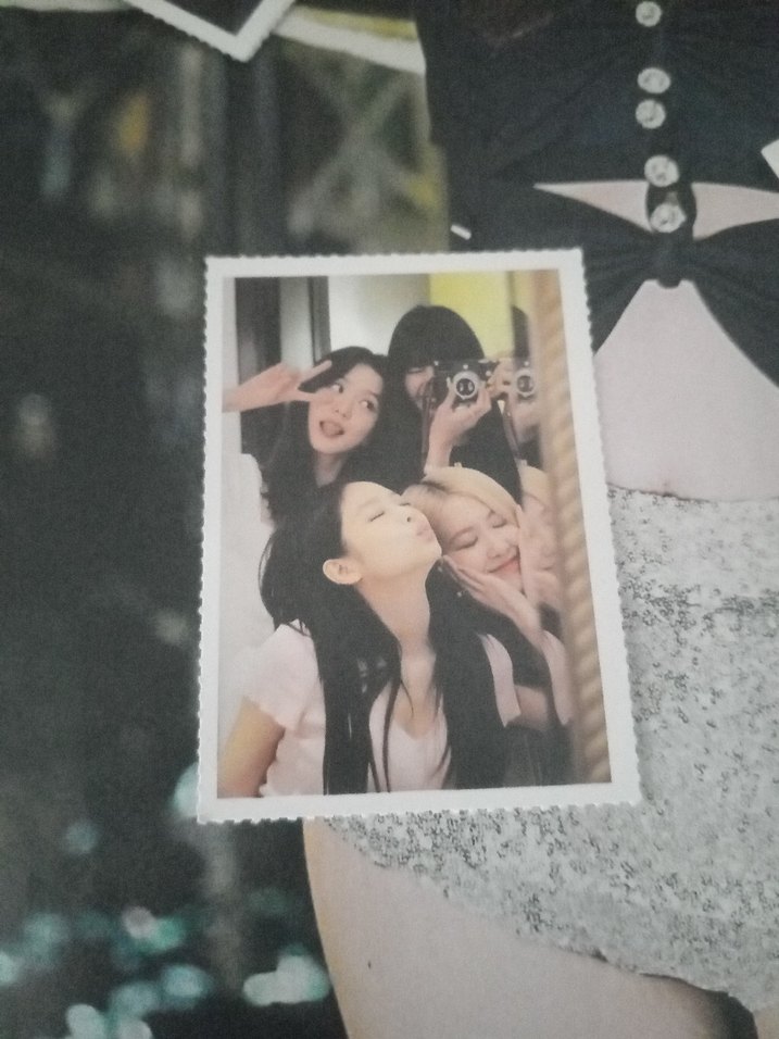 black pink foto kart - Görsel 3