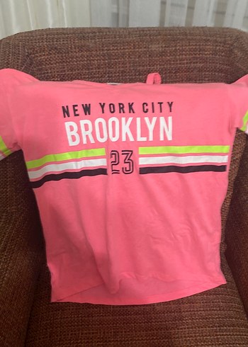 Renkli Baskılı Kız Çocuk Pembe Tişört - Görsel 4