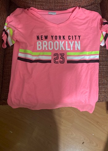 Renkli Baskılı Kız Çocuk Pembe Tişört - Görsel 2