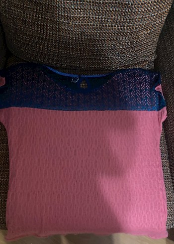 Kısa Kollu Pembe Tişört - Görsel 2