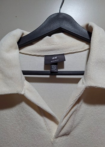 Erkek Beyaz Uzun Kollu Polo Tişört - Görsel 2