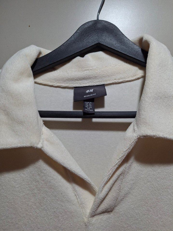 Erkek Beyaz Uzun Kollu Polo Tişört - Görsel 2