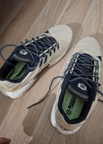 Nike Erkek Spor Ayakkabı Bağcıkları - Beyaz Gri 45 numara
