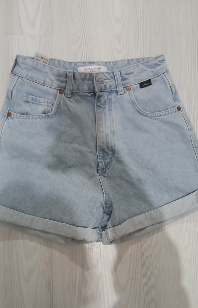 Mavi Jeans Kısa Mavi Kadın Kot Şort - Görsel 3