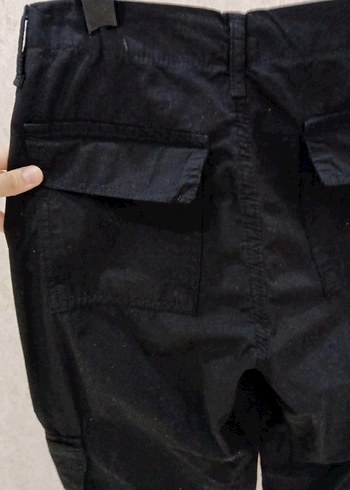34 Beden Kadın siyah paraşüt pantolon