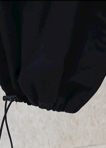 34 Beden siyah Renk Kadın siyah paraşüt pantolon