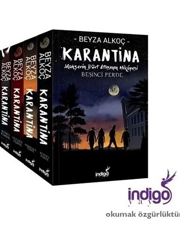 Karantina serisi 1. 2. 4. 5. karton kapak 3 ciltli