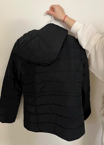 Siyah Fermuarlı Kadın Midi Mont - Görsel 3