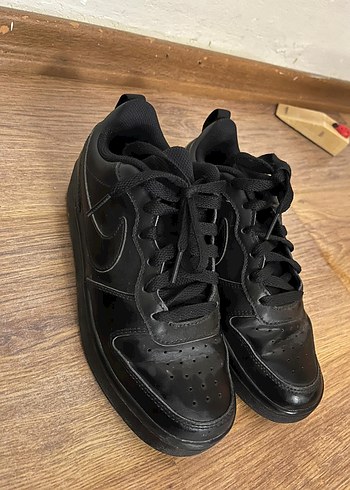 Siyah Bağcıklı Kadın Spor Ayakkabı - Görsel 2