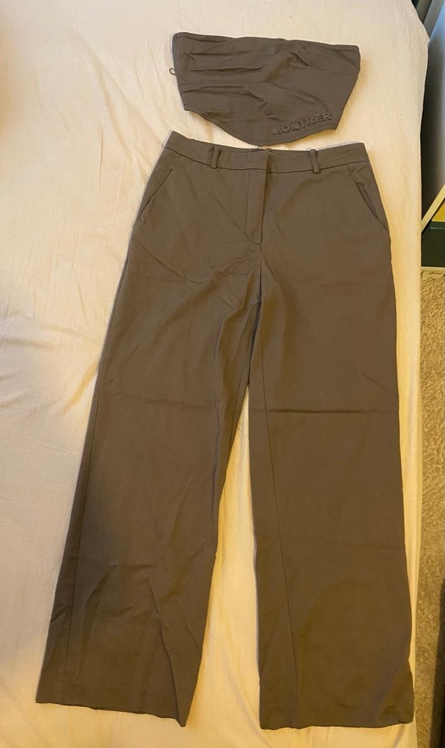 Kadın Kahverengi Rahat Kesim Keten Pantolon - Görsel 4