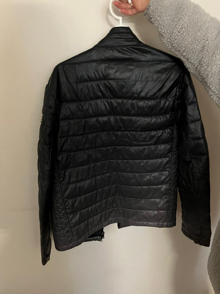 Erkek Siyah şişme Fermuarlı Mont - Görsel 2