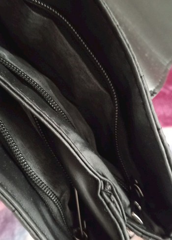 Tokalı Siyah Kareli Kadın Çanta - Görsel 2