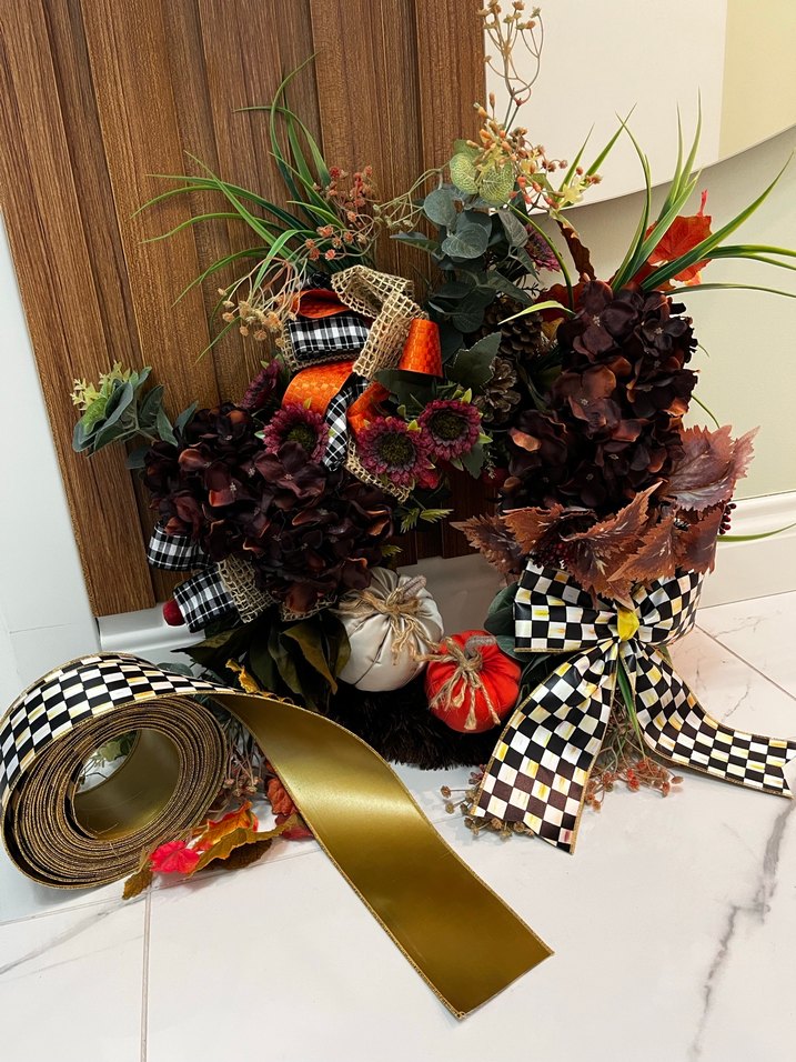 Renkli Koyu Tonlu Kapı Çelengi - Görsel 2