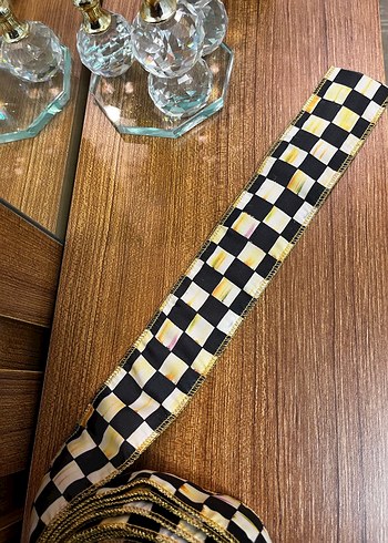 Mackenzie Desen Kurdele Damalı Kareli 4 cm en - Görsel 2