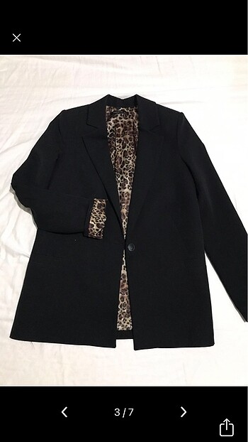 Trendyol & Milla Koton leopar desenli blezer ceket
