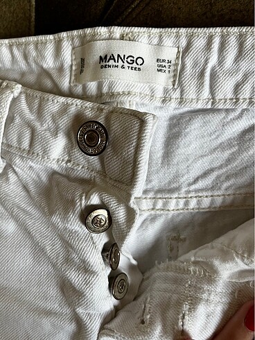 xs Beden Mango kot şort