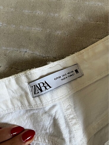 xs Beden Zara kot şort