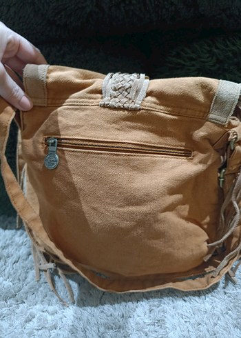 j Püsküllü Kadın Süet Çanta - Görsel 3