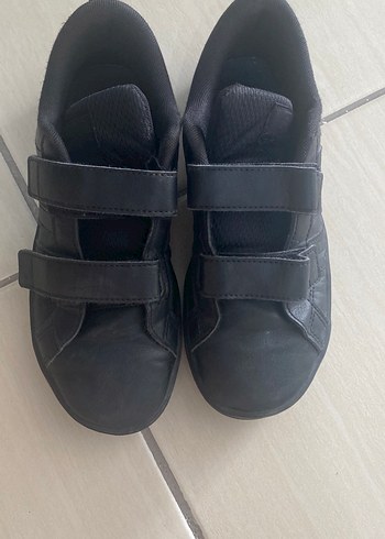 Erkek Çocuk Siyah Cırtlı Spor Ayakkabı - Görsel 6