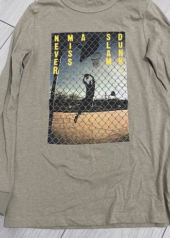 Erkek Gri Uzun Kollu Baskılı Sweatshirt - Görsel 3