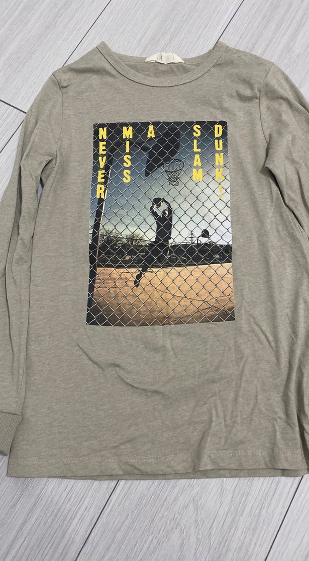 Erkek Gri Uzun Kollu Baskılı Sweatshirt - Görsel 3