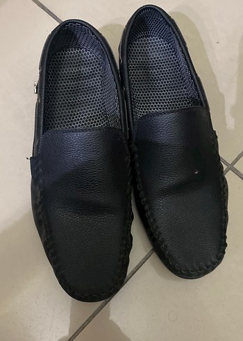 Erkek Siyah Klasik Lastik Ayakkabı - Görsel 5