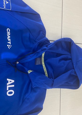 Mavi Kapüşonlu Erkek Spor Sweatshirt - Görsel 5