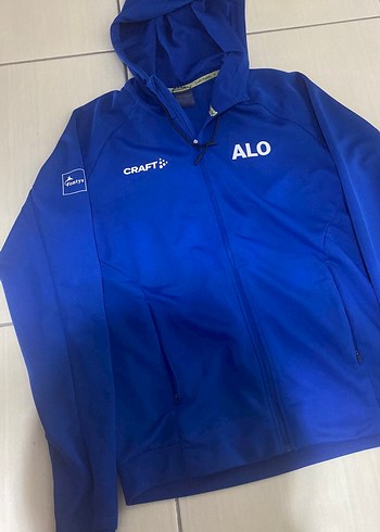 Mavi Kapüşonlu Erkek Spor Sweatshirt - Görsel 2