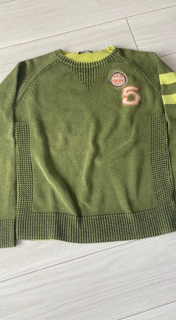 Erkek Çocuk Haki Triko Sweatshirt - Görsel 2