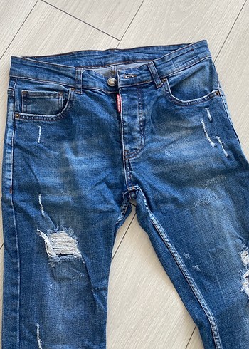 Erkek Mavi Regular Fit Denim Jean - Görsel 2