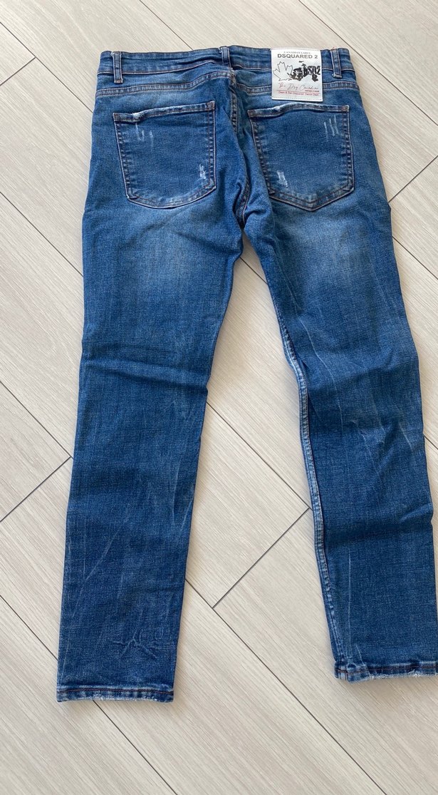 Erkek Mavi Regular Fit Denim Jean - Görsel 5