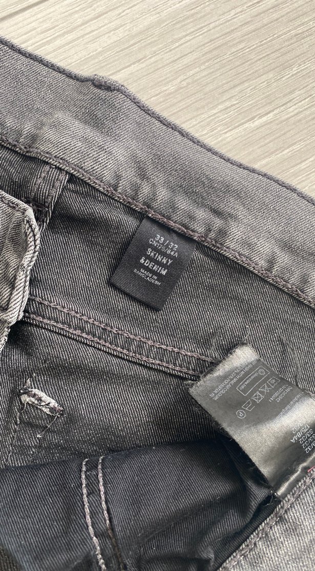 Gri Denim Erkek Kot Pantolon - Görsel 3