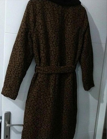 Quzu Midi boy peluş ceket