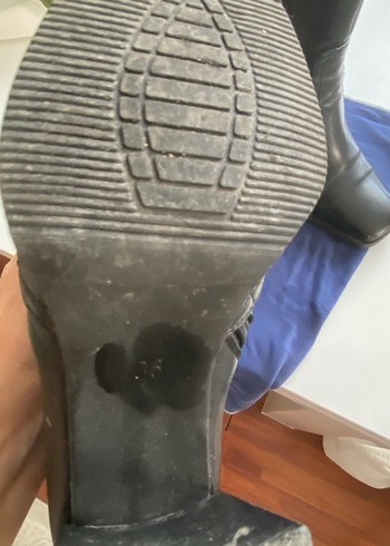 Diğer Siyah Deri Stiletto Topuklu Kadın Bot