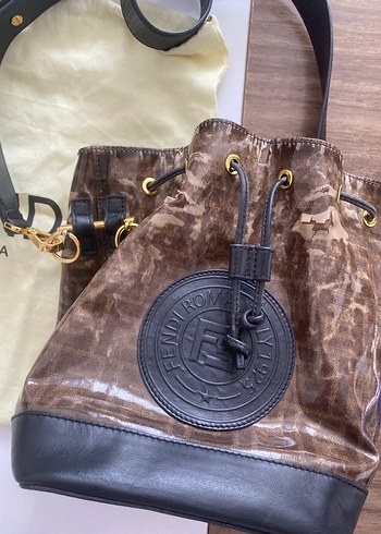 Beden kahverengi Renk Fendi Kahverengi Vintage Kadın Çanta